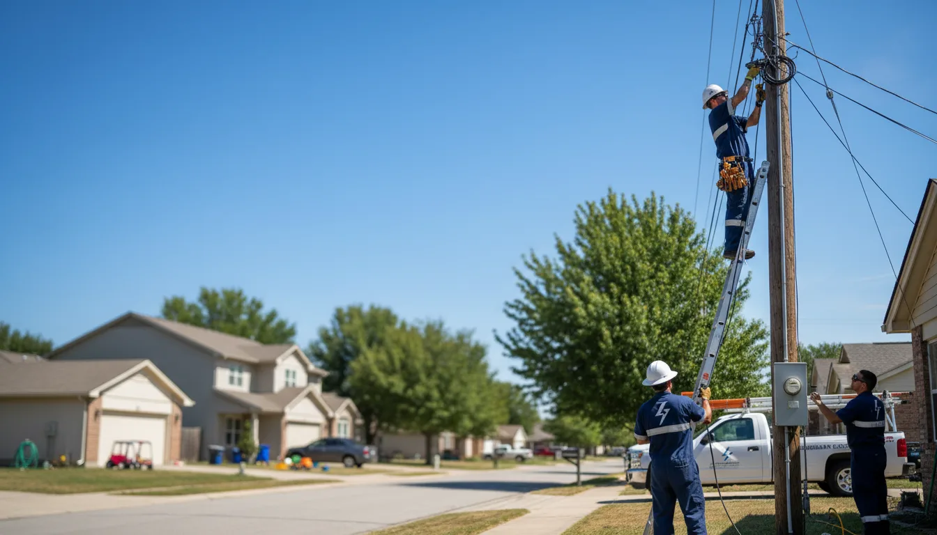 Residential electrician providing installation services in Garden City, KS